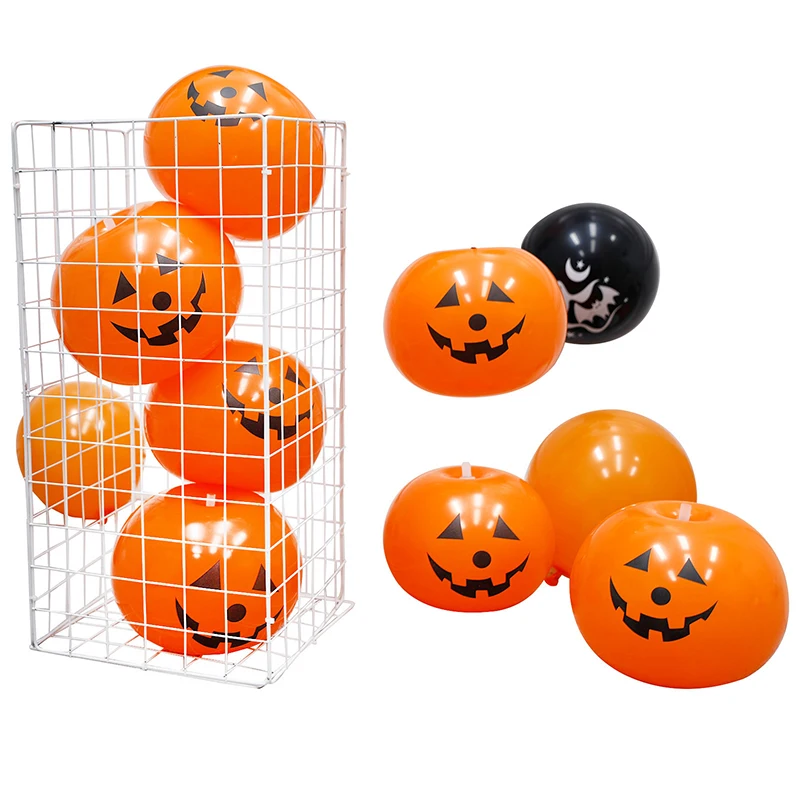 5/10PCS Halloween ThemeLantern Balloon Pumpkin Ghost Festival Lantern Balloon Pumpkin Balloon Halloween Party Decor Supplies