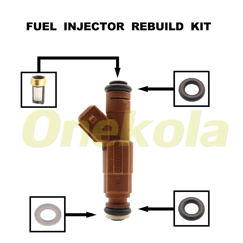 Fuel Injector Repair Kits for Volvo S60 S80 C70 V70 Xc70 Xc90 91863400 9186340 0280155831