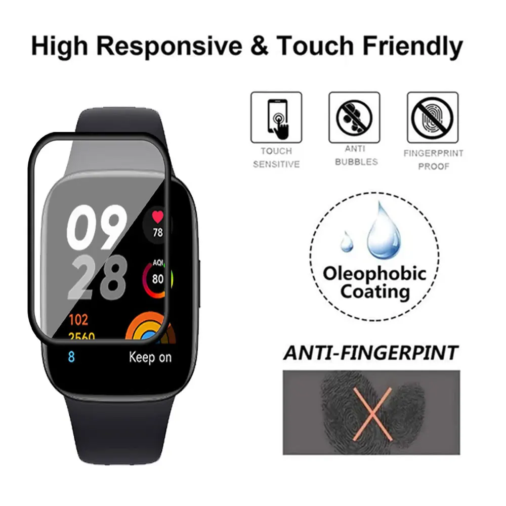Watchband + 3D Protective Film for Huawei Band 9 Band9 Bracelet Sport Silicone Strap Huawei Band8 Correa Replacement Wristband