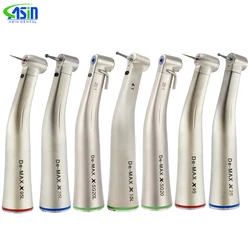 Deasin Dental 1:5/ 1:1 / 4:1 / 20:1 Fiber Optic LED Contra Angle Handpiece nternal 4 Way Spray Push Button Dentistry Tools