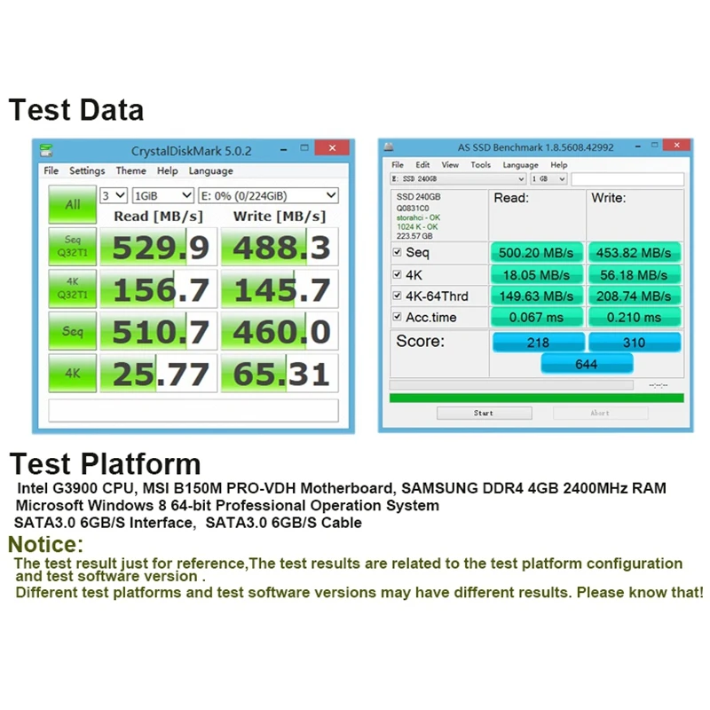 (Venda superior) Goldenfir SSD 240GB SSD 2.5 Disco Rígido Discos de Estado Sólido SSD Interno de 2.5 Polegadas