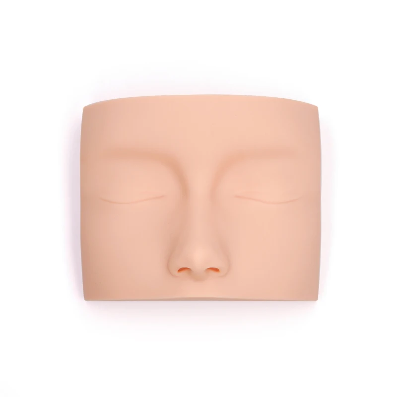 Silicone Mannequin Head para Cílios Extensão, 3D Face Makeup, Model Practice, Grafting Lashes Tools