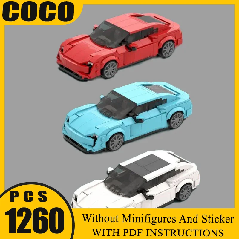 

Champion Speed Cars Sets Moc Building Blocks Three Forms City Car Model Technology Bricks DIY Assembly Construction Toy Gifts
