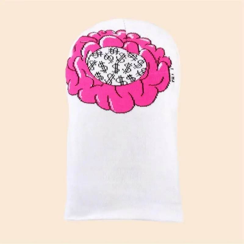 

652F Knitted Women Beanie Hat Winter Balaclava Hat Popular Cosplay Party FaceMask Hat