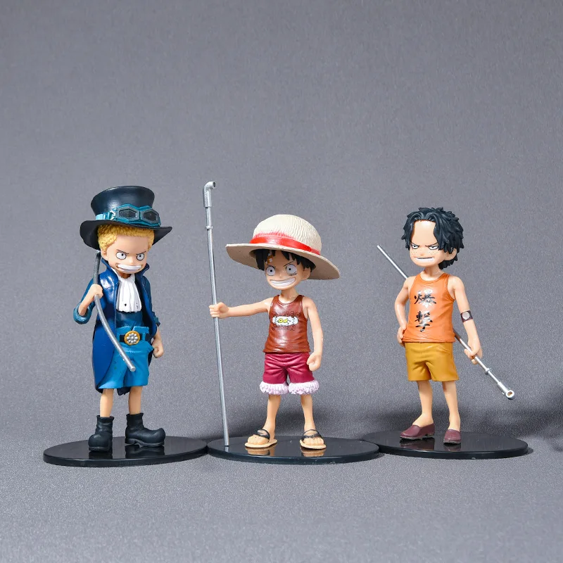 Toy Figurine Piece Anime Figurine Childhood Luffy Saab Aishanzhi Solon Model Figurine Cake Figurine Movies Tv Holiday Gift