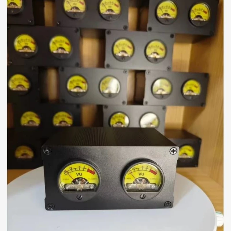 DIY Retro VU Dual   Meter Level Meter Atmosphere Pickup Light Sound Controller VU