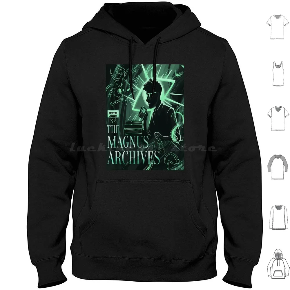 Sudadera con capucha The Magnus Archives de algodón de manga larga, Podcasts The Magnus Archives, The Magnus Archives Rusty Quill Tma Horror