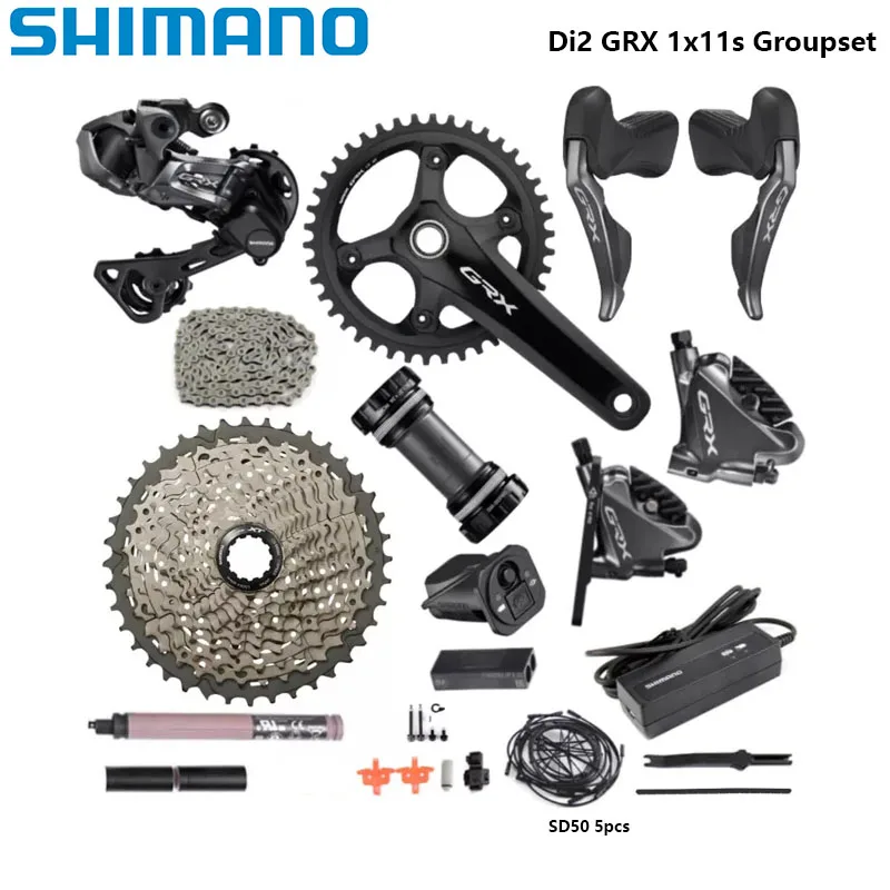 Shimano GRX Di2 1x11s Groupset RX810 Crankset 170MM 172.5MM 40T 42T RX815 RX817 Road Bike Shifter M8000 11-42T Cassette DN110