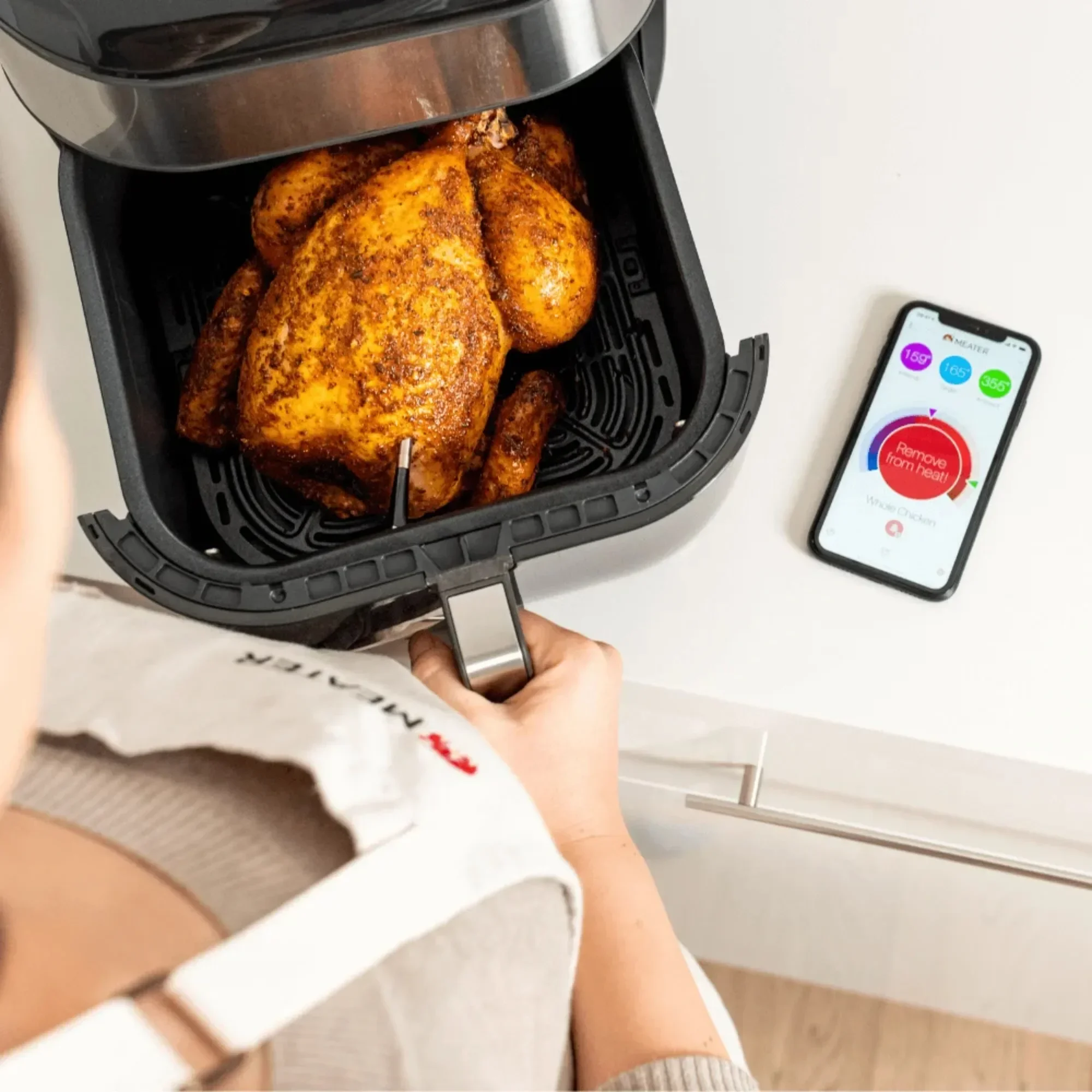 Plus: Slimme Bluetooth draadloze vleesthermometer |   Voor BBQ, Grill, Oven, Roker, Luchtfriteuse |   Heerlijke recepten in de app