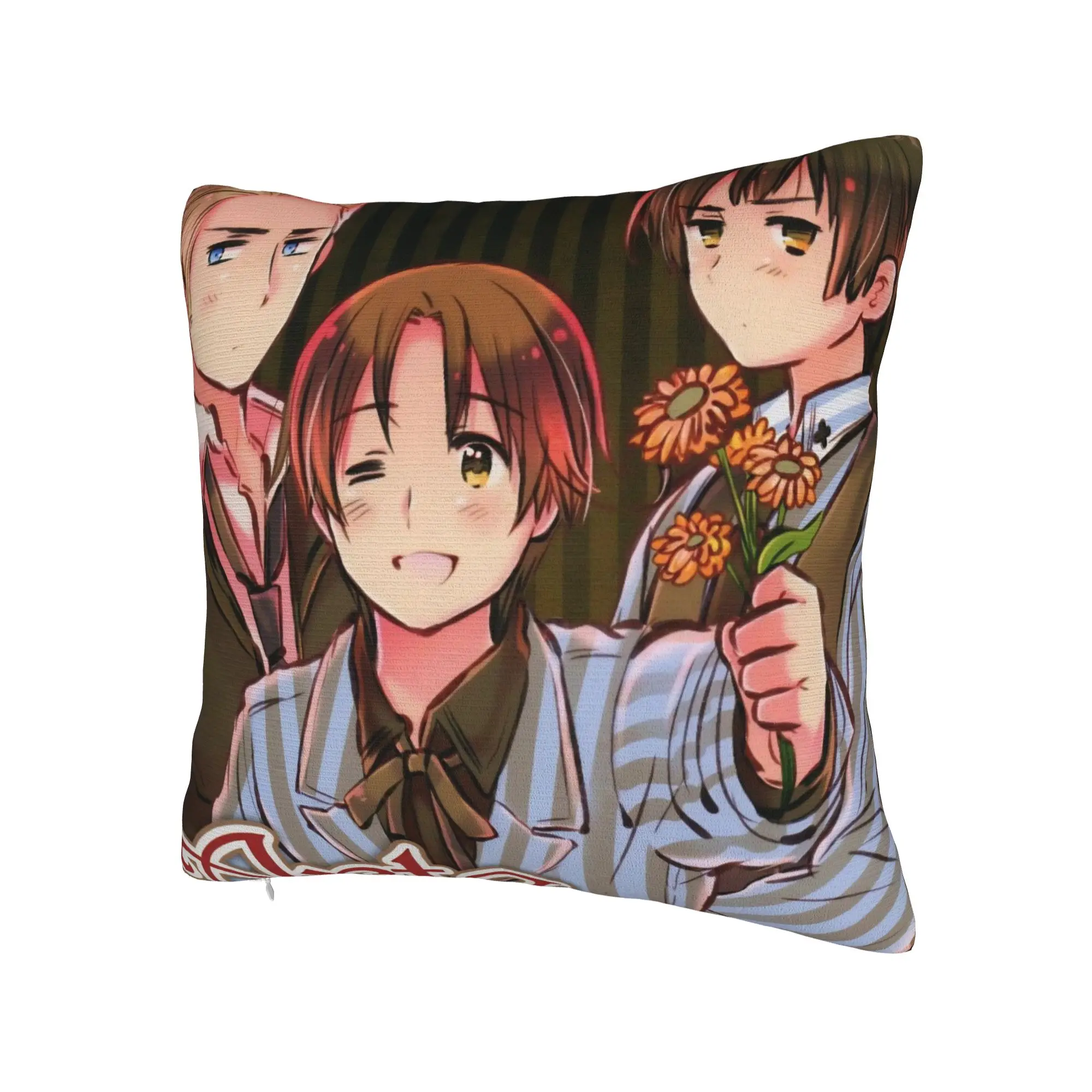 Hetalias Axis Powers Pillowcases Merchandise Printing Cushion Cover Decor  Throw Pillow Case Cover Bedroom Multiple Sizes