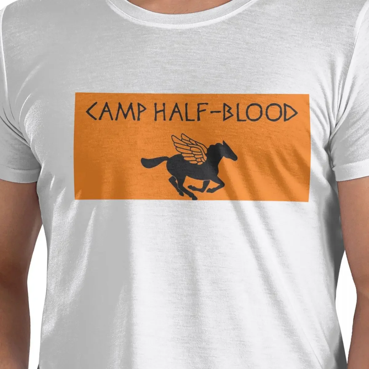 Camp Half-Blood - Percy Jackson T-Shirt for Men Cotton Plus Size T Shirts Men's Short Sleeve Round Neck Summer Clothes Tops