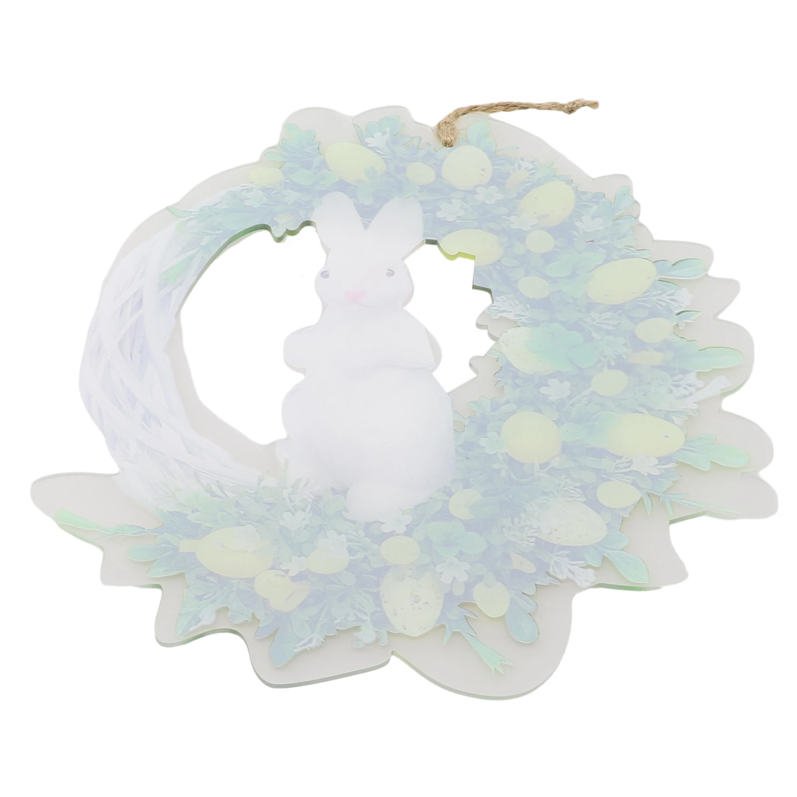 Fashionable Parties Walls Weddings Easter Wreath Bunny Garland Rooster Tag 27CM Diameter 32*23*3CM Acrylic Material