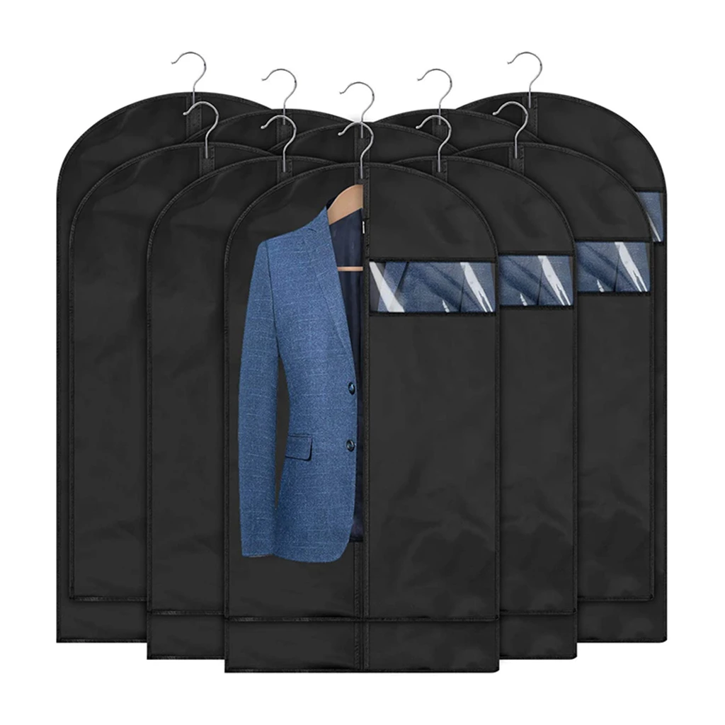 Wasserdichte Kleidung Staub Abdeckung Mantel Anzug Kleid Schutz Hängen Kleidersäcke Hause Closet Organizer Staubdicht Kleidung Abdeckungen – Detail 1