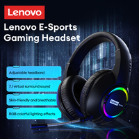 Original Lenovo E08 E-sports Gaming Headphones USB interface Noise Reduction Earphones HiFi HD Lossless Sound Headset