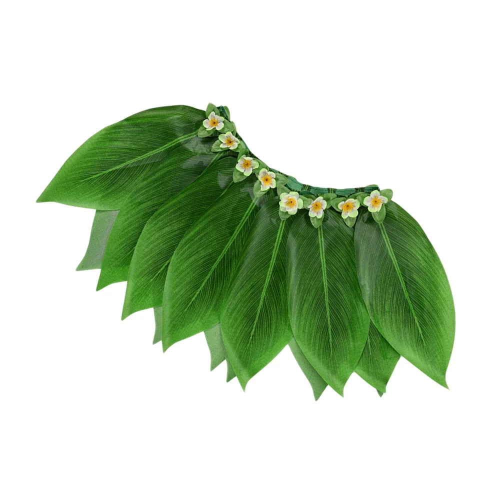 حولا الرقص العشب تنورة هاواي الأخضر زهرة قابل للتعديل الخصر 72 سنتيمتر للحزب الاستوائي هاواي لوا شاطئ الديكور