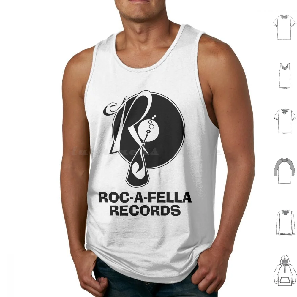 Roc-A-Fella Records Tank Tops Vest Sleeveless Old School Hip Hop 90s Rap East Coast