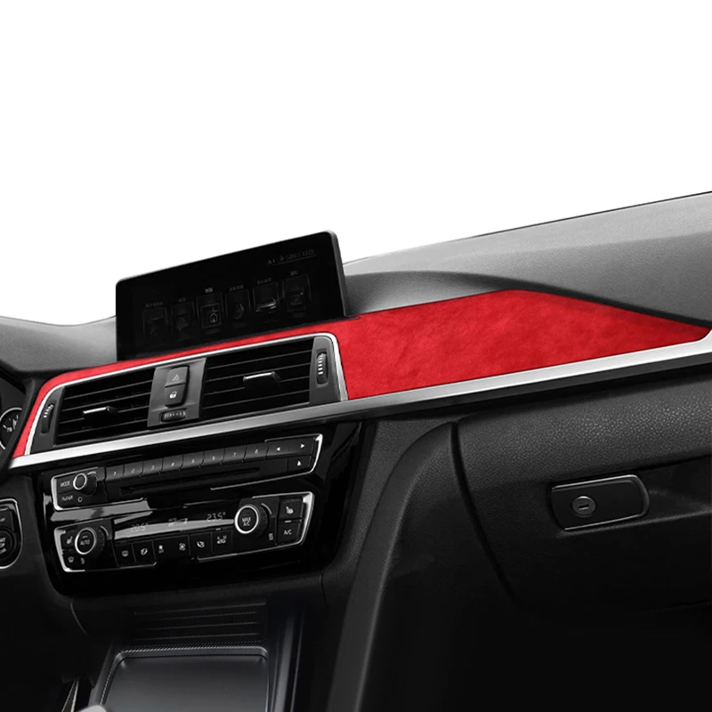 Made of Alcantara For BMW F30 F32 F34 Center Console Dashboard and Instrument Panel Trim Sticker Car Interior Tuning Accessories 6