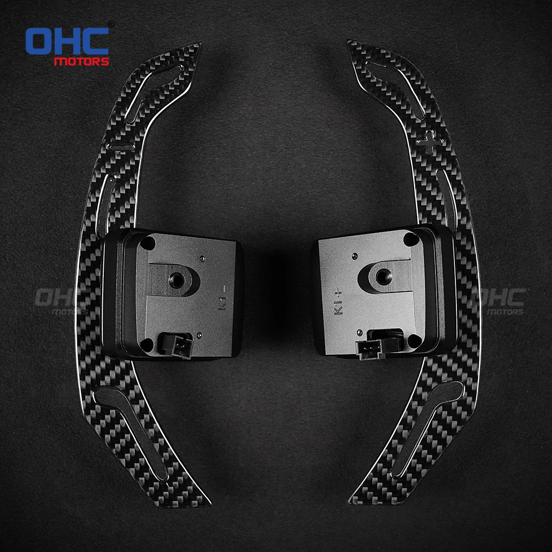 

Motors Glossy Carbon Fiber Magnetic Paddle Shifters Compatible For Chevrolet Camaro SS Corvette C7