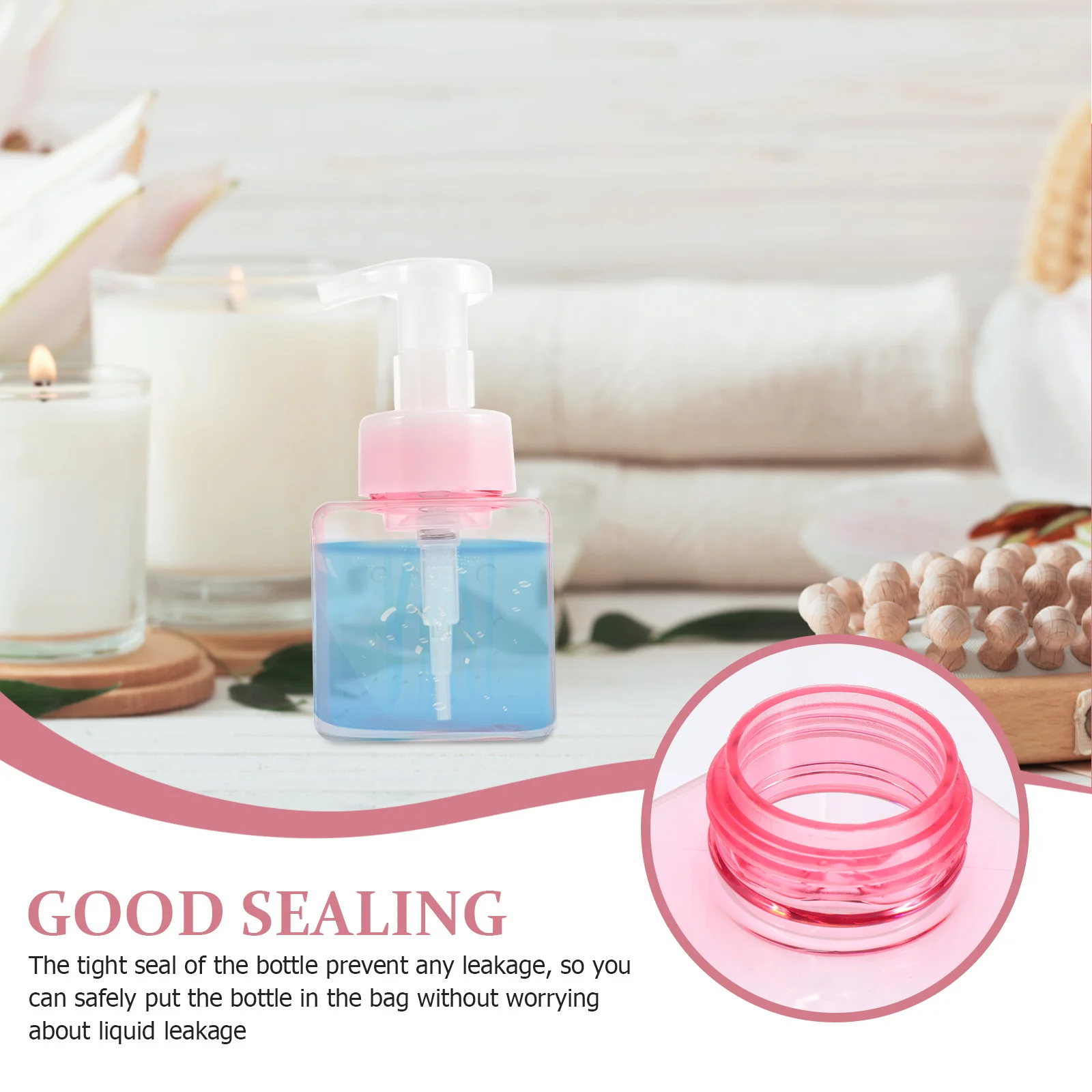 

2 Pcs Sparkling Bottle Travel Liquid Bottles Storage Containers Square Plastic for Liquids Filling