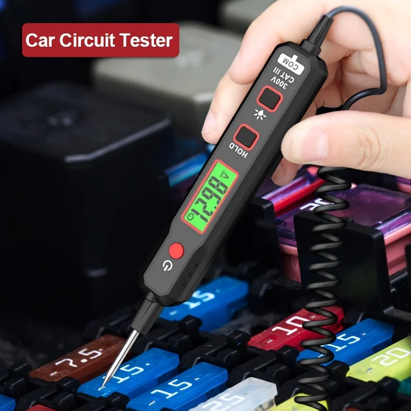 Цифровой телефон с подсветкой, дисплеем и индикацией напряжения, 1 шт., легкая Диагностика неисправностей автомобиля