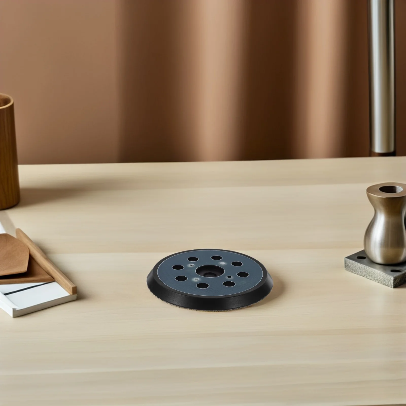 

5” 8-Hole Sanding Pad Automotive Pneumatic Sander Replacement Car Polishing Buffing Disc Wheel Polisher Attachment -