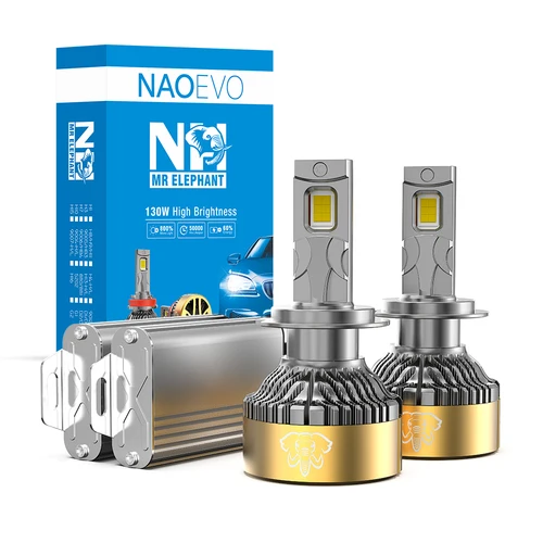 Faros delanteros LED NAO H7 H11 H4 260W 31200LM Canbus H9 HB3 9005 6000K H8 HB4 9006 H1 H3 9012 880 lámparas Turbo luces antiniebla para coche 12V