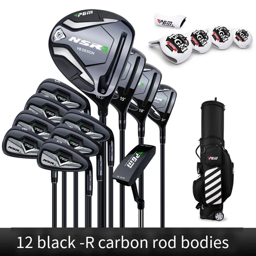 PGM Men Right Hand Golf Clubs Set,NSR-3 R/S Iron Ultra-light Golf Clubs,12PCS Angle Adjustable Golf Practice Pole MTG033