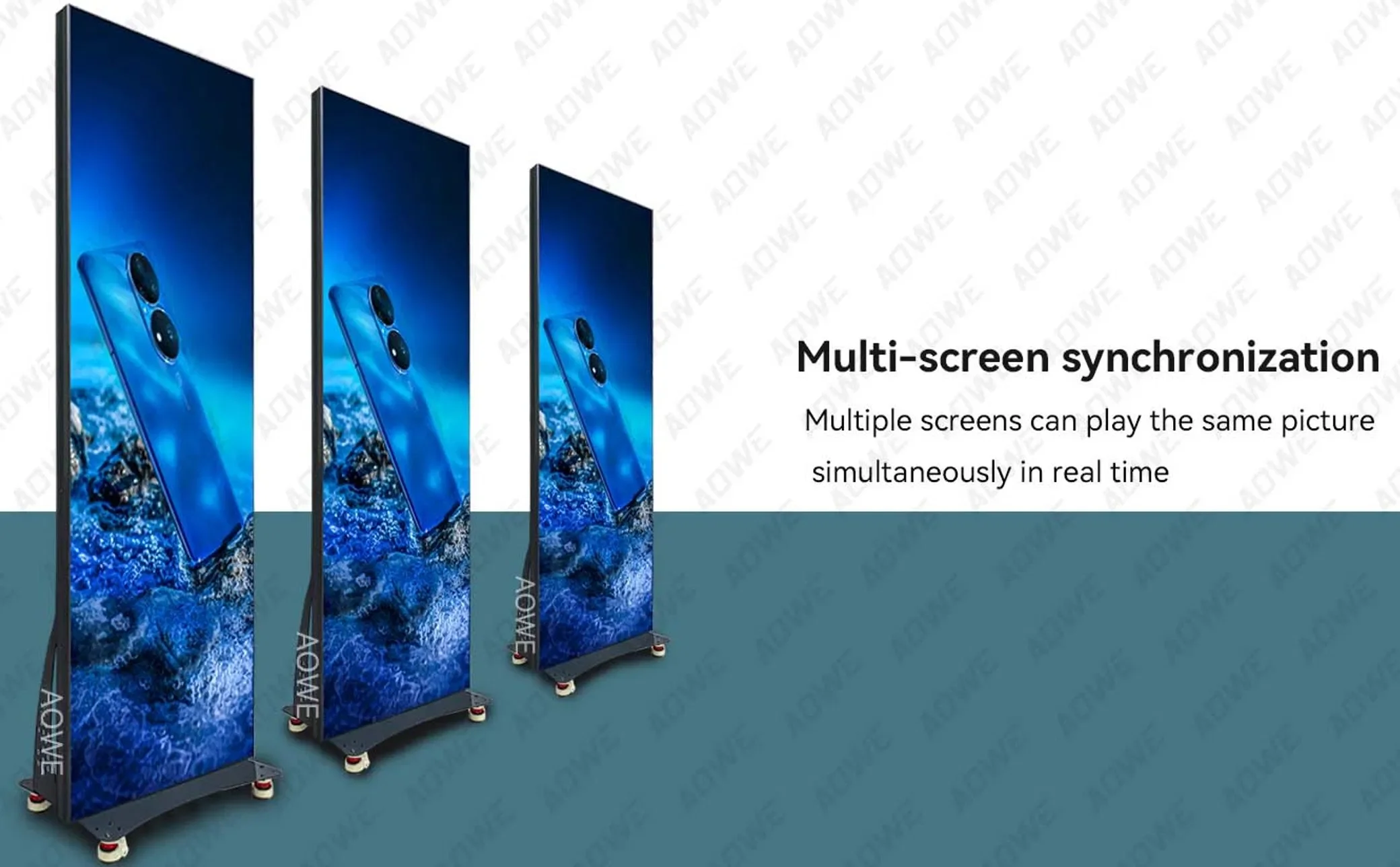 Large Window Wall Panel Indoor Shop Commercial Advertising Display Screen