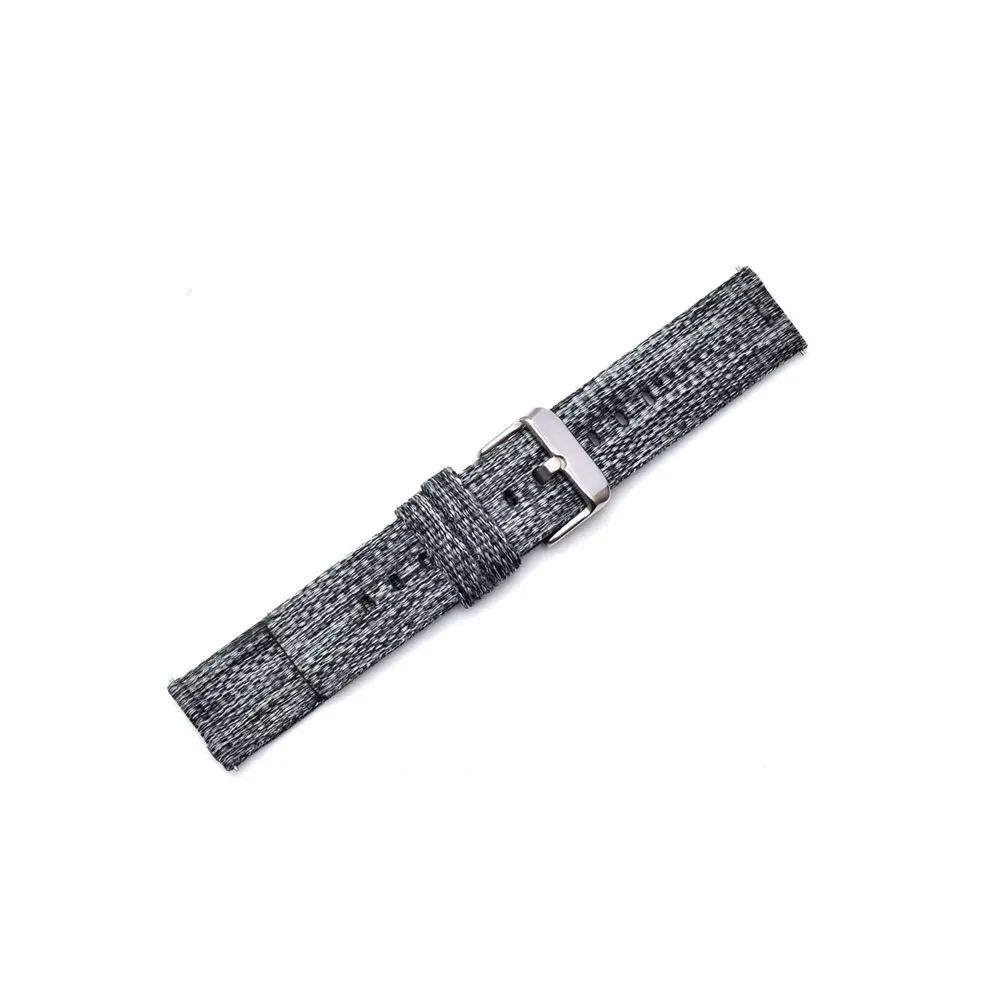 

1pc Canvas Watch Band Wtach Replacing Strap Fashion Watchstrap Alternative Wrist Strap Compatible for Galaxy Watch Black