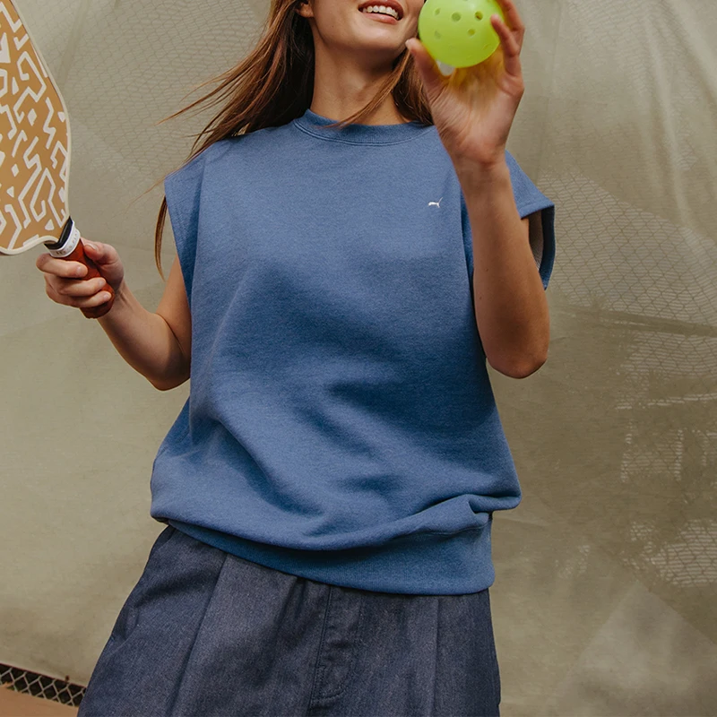 

Puma оригинальный весенний мужской и женский вязаный свободный дышащий жилет без рукавов 2024, 623127-56