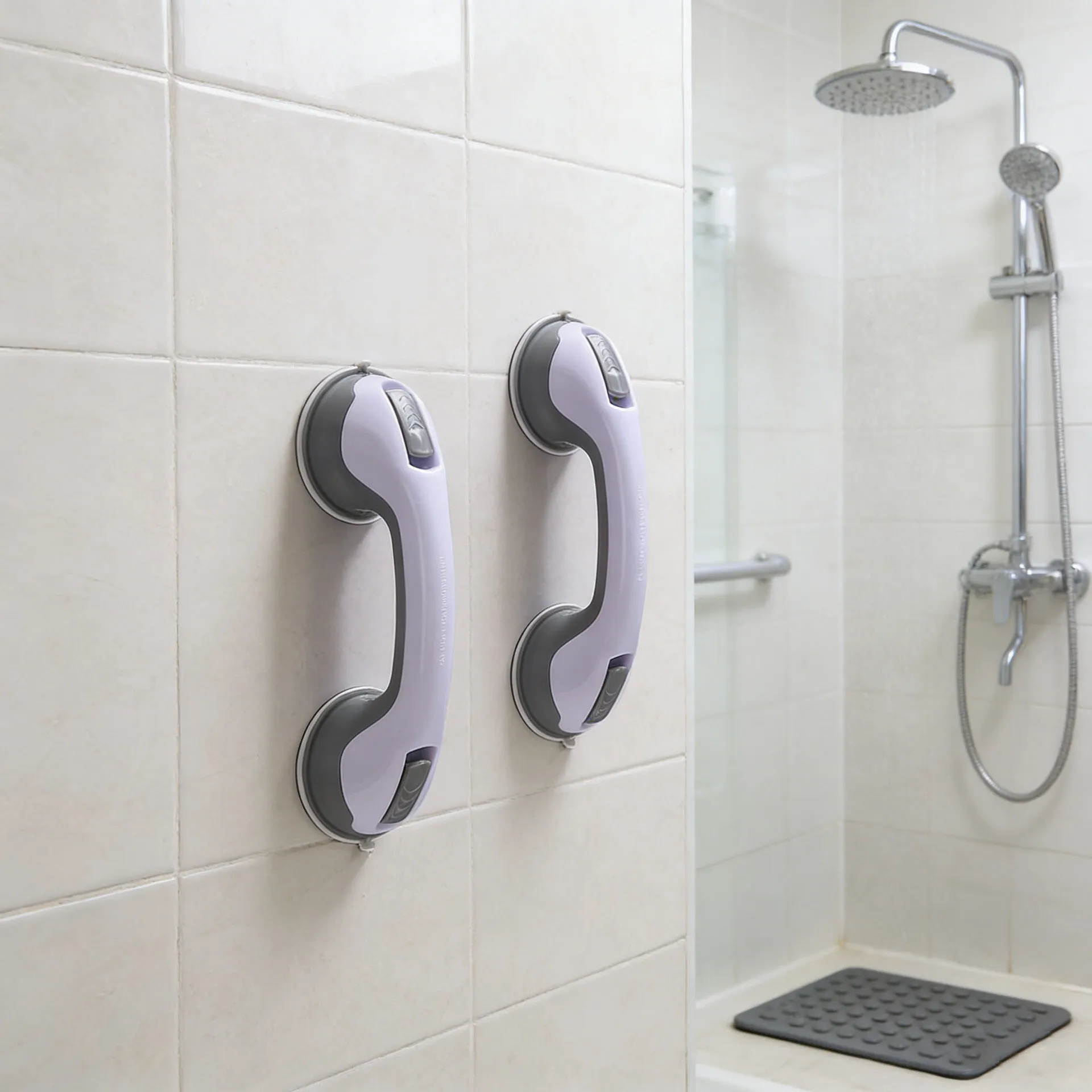 Bathroom armrest anti-fall suction cup bathroom bathtub children -slip glass doors and windows elderly handle modern simplicity
