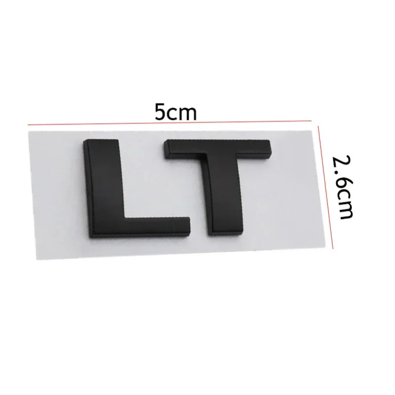 LT Logo Car Body Emblem Sticker for Chevrolet Cavalier Onix Cruze Aveo Silverado Auto Trunk Decal Decoration