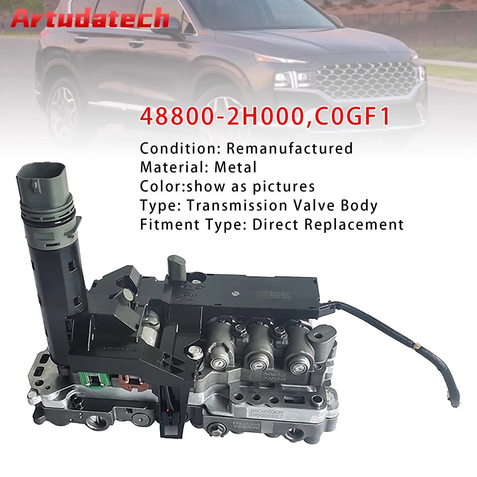 

Блок клапанов трансмиссии Artudatech с пластиной 48800-2H000 C0GF1 для Hyundai 2019+ (автоаксессуары)