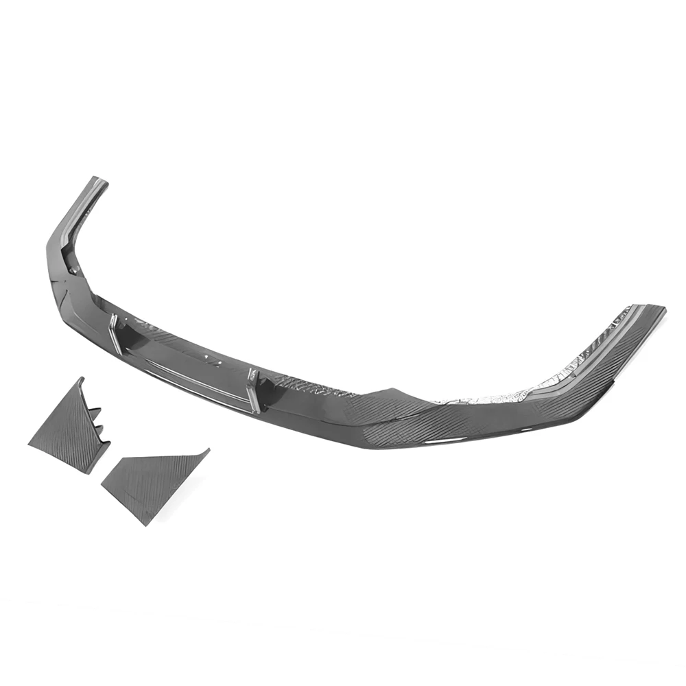 Dry Carbon Fiber Front Bumper Lip For Audi 20-23 RS7 Sportback Sedan VS Style Splitter Canards