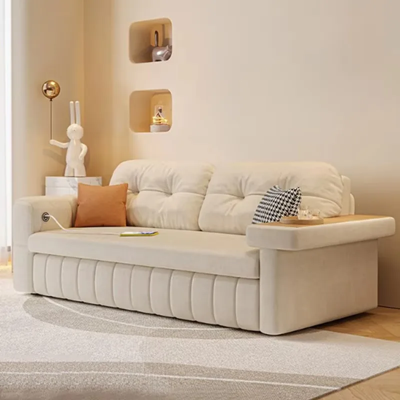 أرائك غرفة المعيشة الفاخرة باللون البيج، أريكة صالة أرضية للتخزين الجمالي، أريكة سرير، مقعد Loveseat، أثاث حديث Divano Moderno للمنزل