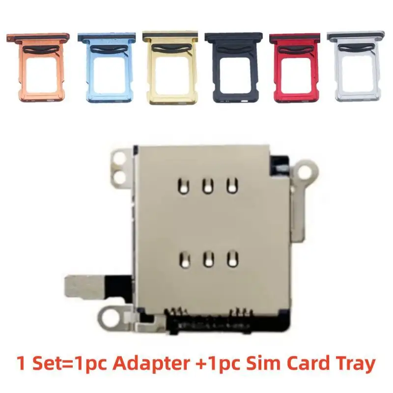 Original Dual Sim Card Reader Connector Flex Ribbon Cable For iPhone XR Sim Card Tray Slot Holder