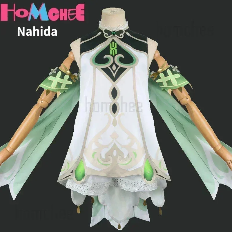 

2025 New Nahida Costume Lesser Lord Kusanali Wig Cute style Dress Buer Cosplay for Women Kids Girls ★★★