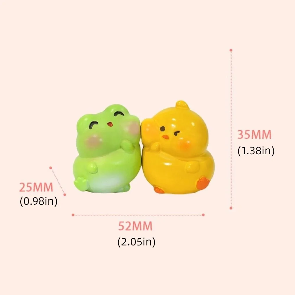 8pcs/set Desk Ornament Computer Monitor Decoration Computer Display Cattle Screen Animal Model Cartoon Rabbit
