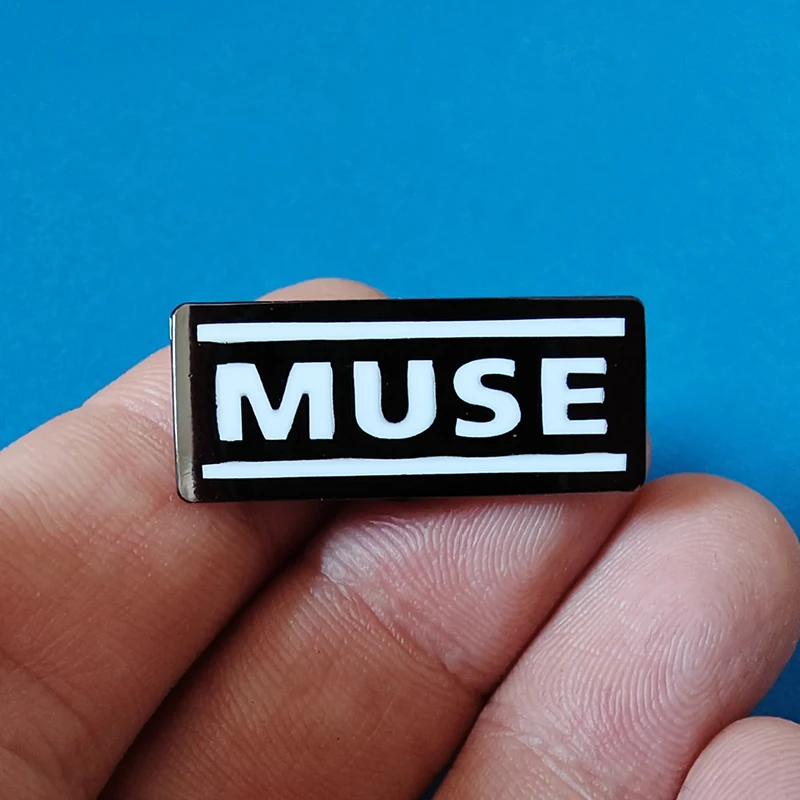Muse Rock Band Logo Badge Brooch Accessories Music-themed Pins Clothing Bag decorations Holiday gift
