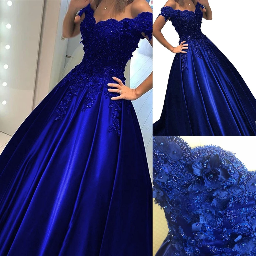 

Customized Quinceanera Dresses Ball Gown Beading Sequined Satin Lace Applique Sweet 16 Dresses vestidos De Party Gowns