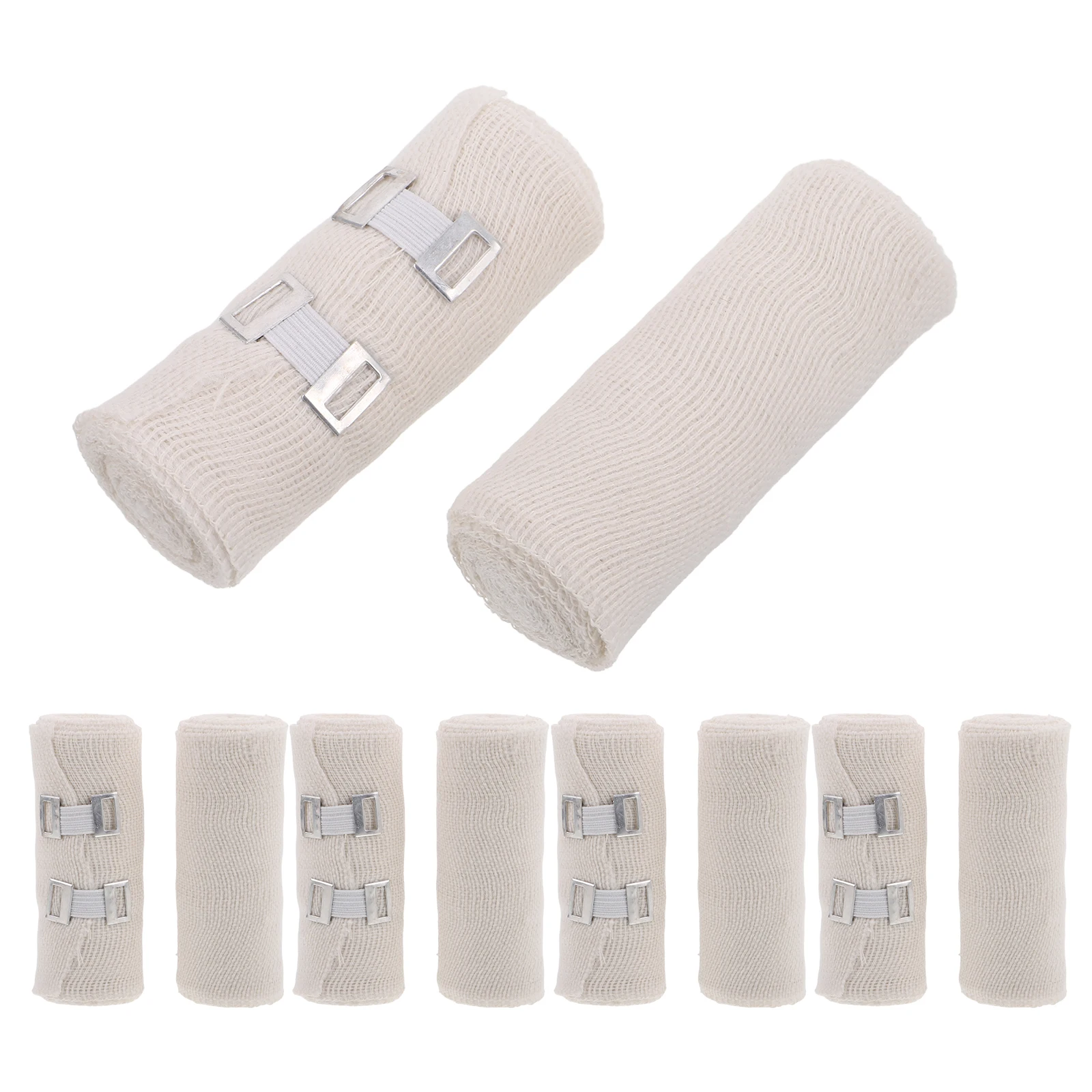 

10Pcs Thick Pbt Elastic Bandage Breathable Adjustable Compression Wrap for Sports Leg Ankle Support Athletic Protection