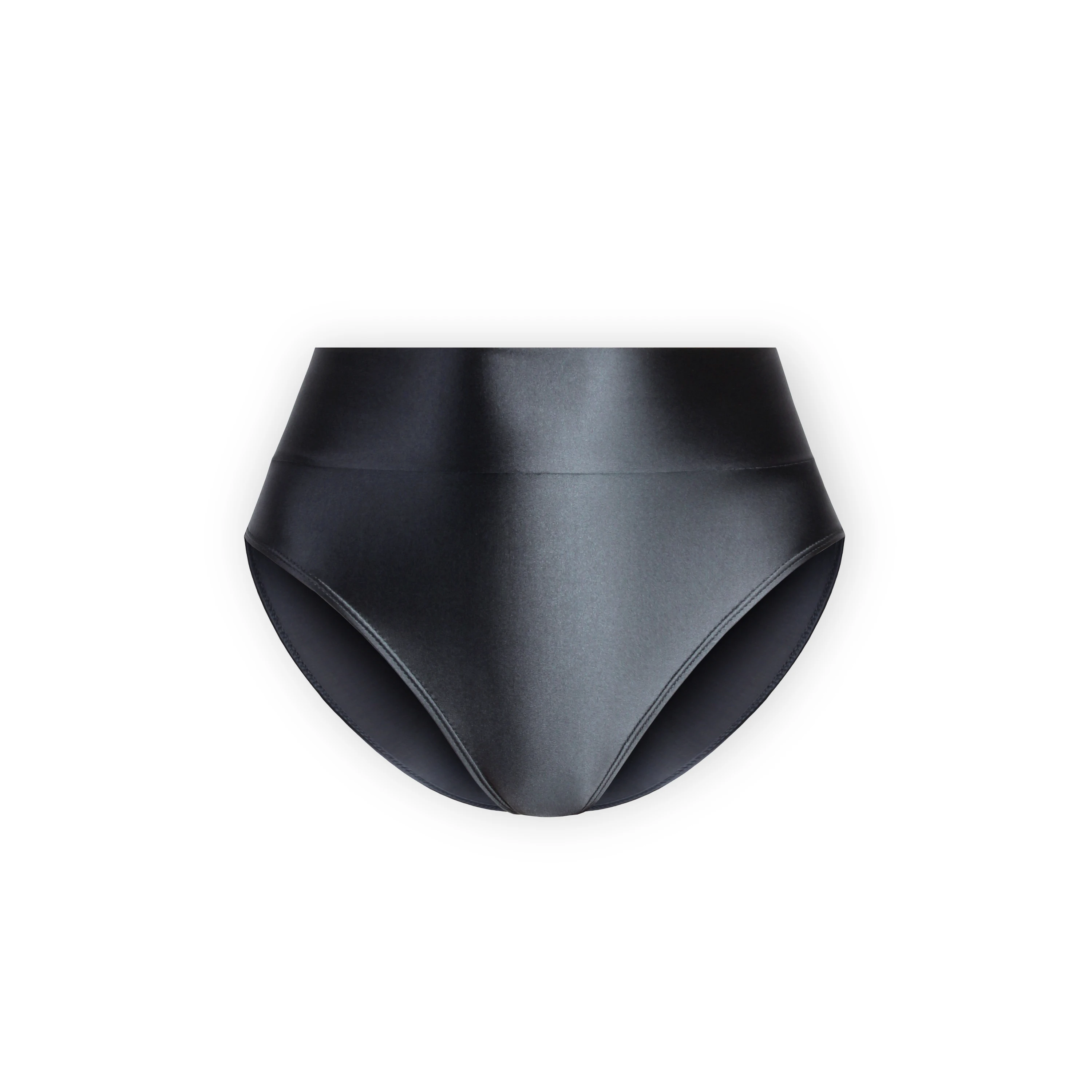 XClocKNYoung Satin Glossy Underwear Smooth Thongs High Waist Tights Oil Silky Sports Swim Shorts Shaped Gymnastic Underwear image 4