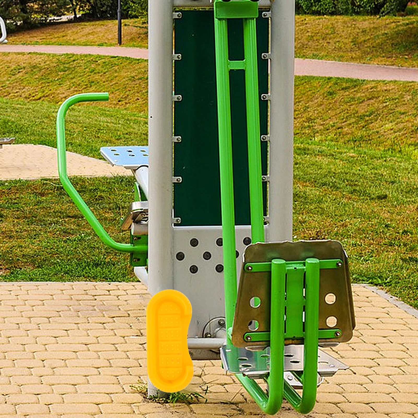 قطعة بديلة بدواسة بلاستيكية لمعدات تمارين المشي في الهواء الطلق في حديقة المجتمع، لوحة قدم شديدة التحمل لتمرين الساق