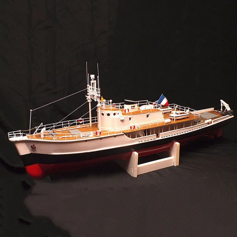 

RC Boat 75cmCOSTEAU Commander Remote Control Boat High Precision 3d Printing RC Boat Model Kit Adult Toy
