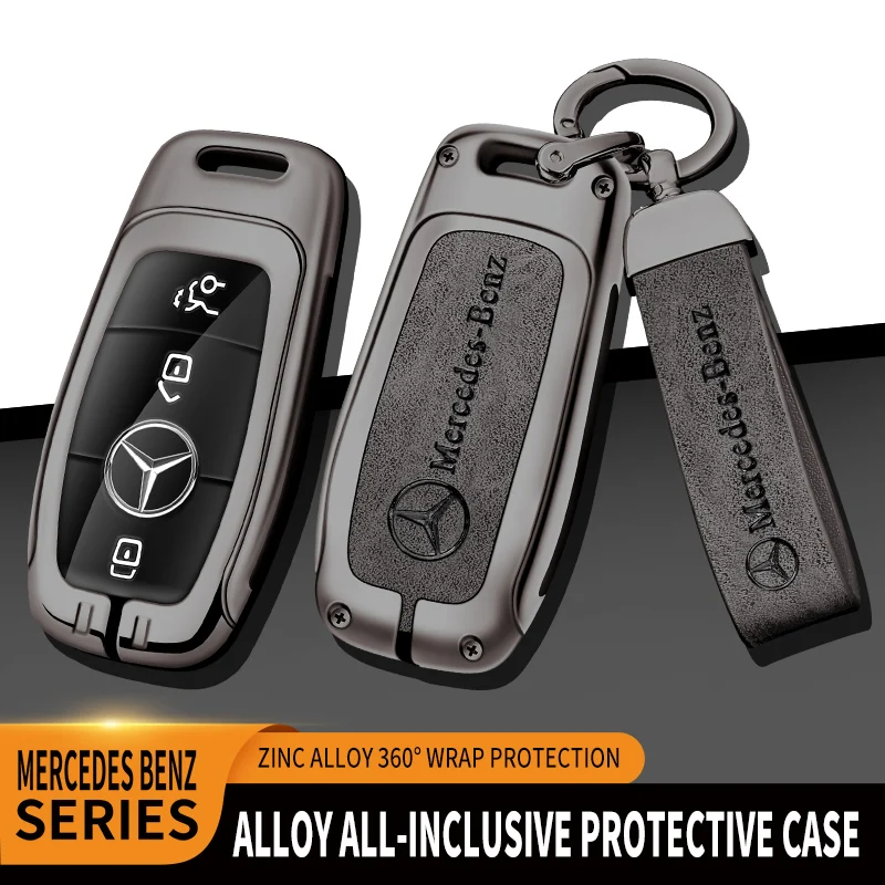 

Car TPU Zinc Alloy Key Case Bag For Mercedes-Benz A B C E S G-Class CLA CLS EQA EQB EQC GLA GLB GLC GLE GLS Car Metal Key Shell
