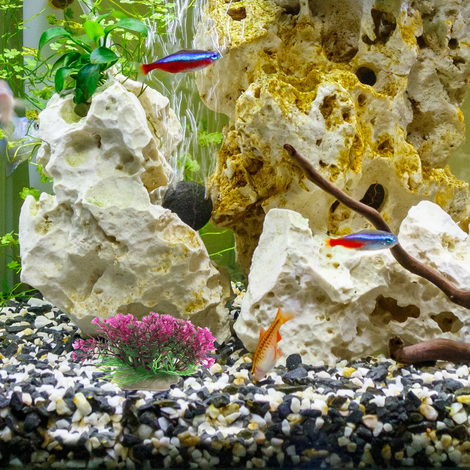 

6Pcs Realistic Aquarium Plants Simulation Aquatic Plant Fish Tank Decoration Betta Fish Plant Plastic Decorations