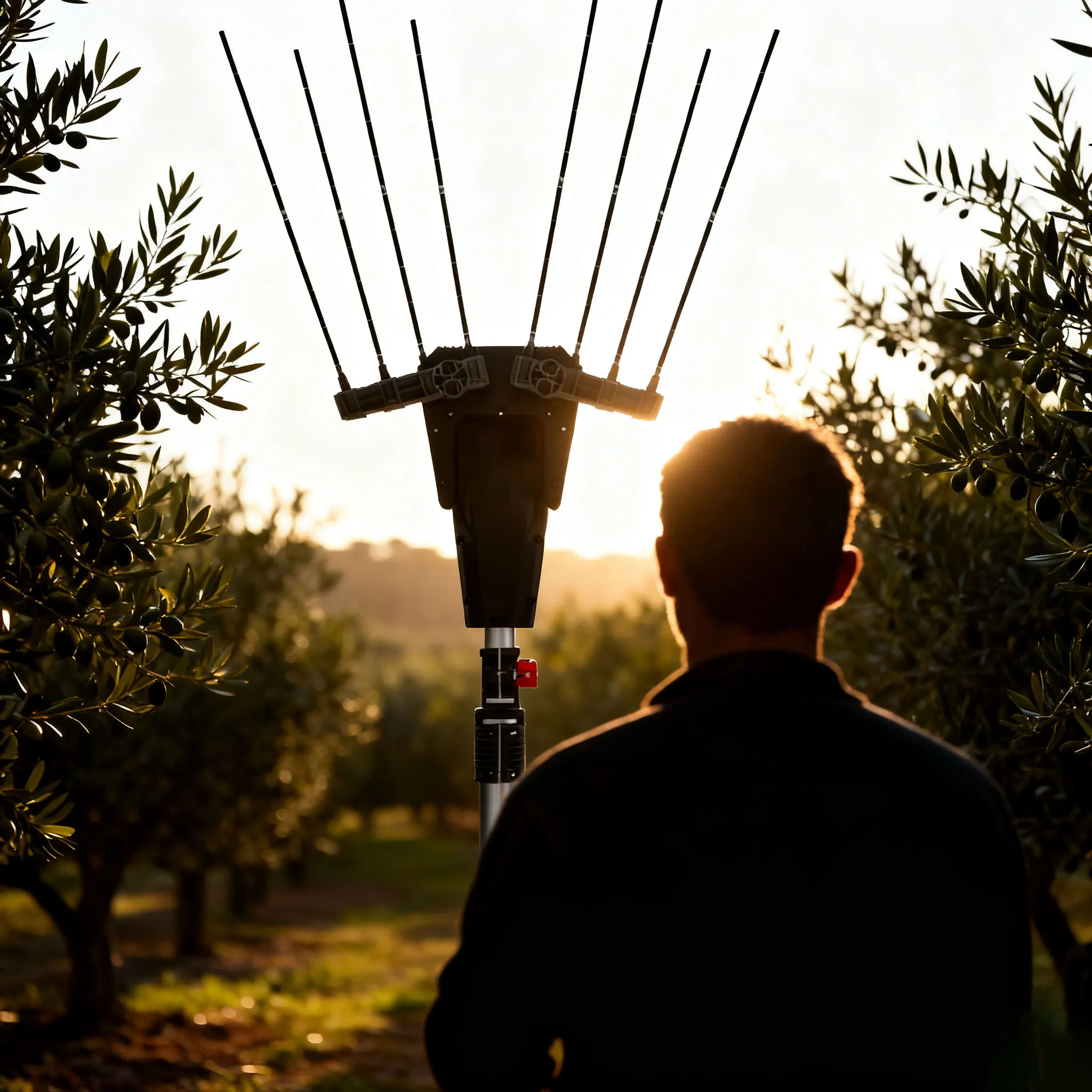 Herramienta de Jardinería Profesional Ligera Nplus, Portátil, para la Cosecha de Aceitunas, Ahorra Tiempo, Alta Velocidad, Máquina Eficiente para Recolectar Aceitunas