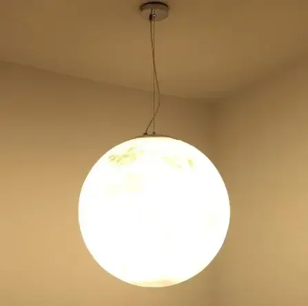 Lampade a sospensione moderne a forma di luna a LED, lampadari a sospensione per camera da letto, apparecchi di illuminazione nordici, lampade a sospensione per soggiorno