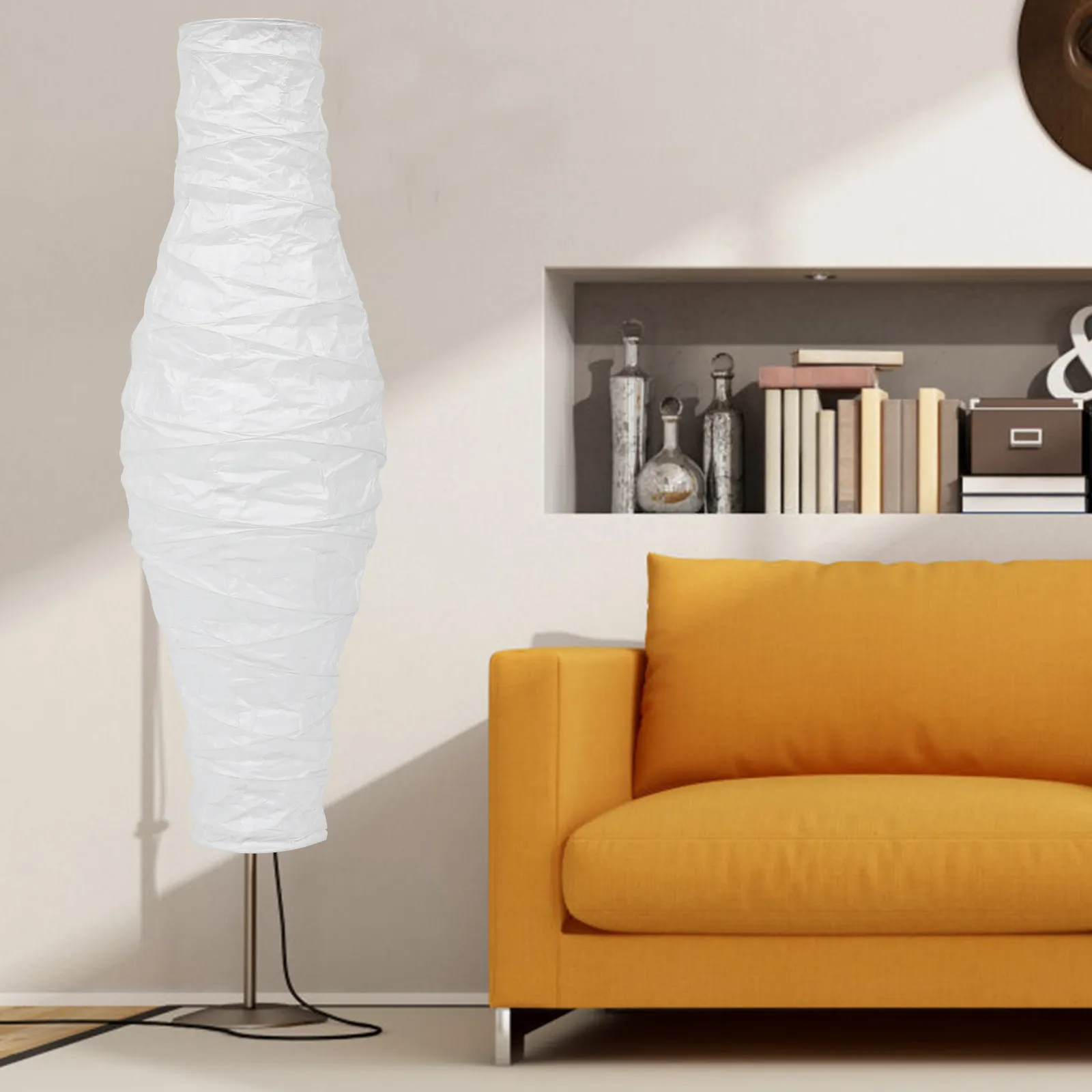 Floor Lamp Shade Cover For Home Light Decoration Autumn Home Decor Vertical Lampshade Paper Nordic