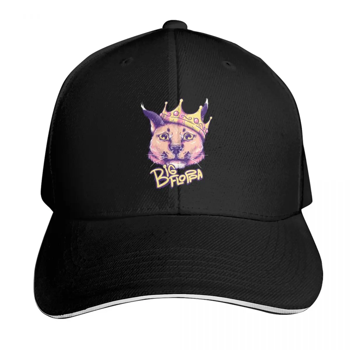 Da Big Floppa - New Rapper with King Crown Floppa Cube Flop Flop Happy Floppa Friday Drip Fun Original Art Pet Mat  Baseball Cap